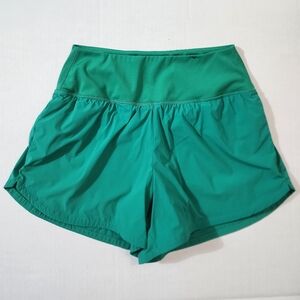 Spyder Active Green Running Shorts Athletic Lined Size S